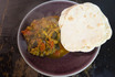 Aubergine and tomato Masala with Chapatti.jpg