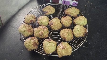 Cookies au thé vert matcha et chocolat blanc
